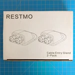 New Restmo Cable Entry Gland 2-PACK S-CEG-2P IP68 Abs 6-12MM Black. Price: $12.00.