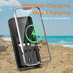 Alpha Digital Solar Power Bank Wireless Charging Ortable 20000MAH Battery Black Used. Price: $32.49.