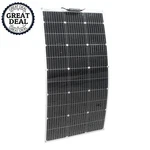 Flexible Solar Panel 100W Camping Rv Boat Car Charging Foldable Energy Converter New. Price: $71.13.
