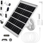 8W Solar Panel Charger For Outdoor Security Cameras, With Micro 1 Pack New. Price: $21.46.
