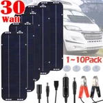 30W Solar Panel 12V Trickle Charger Battery Kit Maintainer Boat Car Lot New. Price: $13.43.
