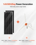 Vevor 400W Solar & Wind Kit: 2X100W Panels + 200W Turbine Mppt Controller New. Price: $422.99.