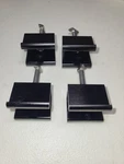 Lot Of 4 Unirac Solar Mid Clamps Pro 30-51MM Dark 302030D Open. Price: $15.50.