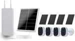 4G Lte Router Security System, 4-CAM Kit With Solar Panels For New. Price: $350.75.
