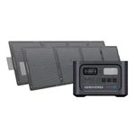Geneverse 1210WH Solar Generator Bundle: (60-GVUS-SG2M2) Black Open. Price: $685.84.