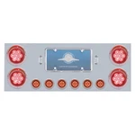 Stainless Rear Center Panel Red Led, Lens Lights Chrome Bezels Pacific 34566 New. Price: $265.95.