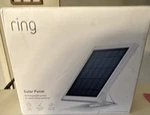 Ring Solar Panel White Adjustable Mount Weather Resistant Outdoor Security Open. Price: $25.00.