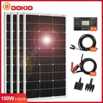 Dokio 100W 200W 400W Rigid Monocrystalline Solar Panel Kit For Home/backup Power New. Price: $248.98.
