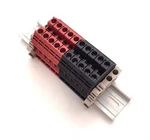 Assembly DK6N Red/black 10 Gang Connector Rail Terminal Blocks Dinkle New. Price: $23.99.