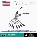 Eco-worthy Solar Branch Connectors 1 4 Parallel Pv Adapter IP67 Waterproof Open. Price: $19.99.