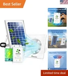 Eco-friendly Solar Fan With Battery And Adjustable Thermostat For Chicken Coops New. Price: $160.89.