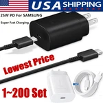 25W Type Usb-c Fast Wall CHARGER+6FT Cable For Samsung Galaxy S20 S21 5G Lot New. Price: $457.99.