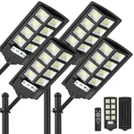 Wywna Solar Lights Outdoor, 6000K Led 4 Packs, Black New. Price: $131.56.