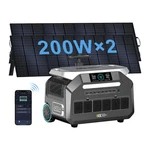 Iee 2400W 2048WH Portable Power Station For Trip LIFEPO4 + 2*200W Solar Panel New. Price: $1120.99.