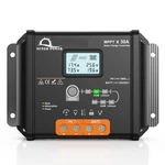 Suner Power 30 Amp 12V 24V Mppt Solar Charge Controller, Lcd Display, Black. Price: $133.95.