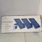 Solar Power Panel For Wyze Outdoor Security Camera- White 3 Pack Open. Price: $32.50.
