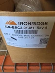 Ironridge Bonding Rail Connector GM-BRC2-01-M1, 29-0200-HDW. Sets New. Price: $49.95.