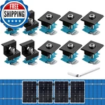 Anbte 10 Pcs Solar Panel Mounting Brackets For Unistrut, Aluminium 30MM/35MM 6 X New. Price: $40.10.