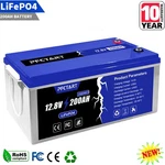 Pfctart 200AH LIFEPO4 Lithium Battery 12V Rechargeable W/bms For Rv Homer Boat New. Price: $489.29.