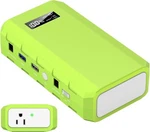 Powkey Portable Power Station With Ac Outlet, 65W/110V External A-green New. Price: $127.70.