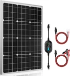12V Solar Panel Kit 50W, High Efficiency Watt + Ultra-smart 10A New. Price: $146.99.