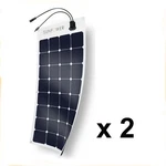100W X2= 200W Flexible Authentic Sunpower Solar Panel For Rv, Marine And Camping New. Price: $238.99.