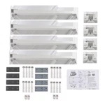 4 Solar Panel Tilt Mounting Brackets Adjustable For Rv Roof Flat Surface New. Price: $57.06.