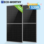 Eco-worthy 2PACK 195W N-type 18BB Bifacial Solar Panels 25% High Conversion Rv New. Price: $249.99.