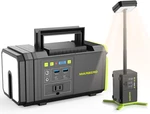 Compact 118WH Portable Power Station With Telescopic Light For Camping & Emergen New. Price: $125.99.