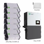 6 Fortress Power Eflex Max 5.4KWH (32.4KWH) W/ Envy 12KW Inverter + Guardian New. Price: $19486.00.