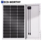 Eco-worthy 100 Watt Solar Panel 18 Volt Monocrystalline High Efficiency New. Price: $76.00.