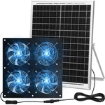 Rossesay Solar Powered Fan 11.8 Greenhouse Exhaust 4 Kit 25W New. Price: $86.49.