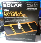 Thunderbolt 18 Watt Foldable Solar Panel New. Price: $43.00.