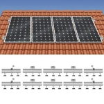 Roof Adjustable Solar Mounting Brackets Kit System For 4PCS Panels New. Price: $41.99.