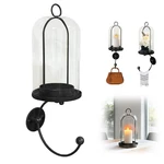 Metal Wall Hurricane Glass Candle Sconce Holder For Pillar & Plant, Mo... New. Price: $55.99.