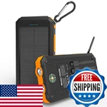 Durecopow 20000MAH Solar Power Bank, 4 Cables, 3 Ports, Portable Charger New. Price: $41.36.