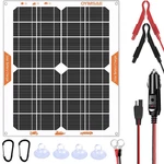 Oymsae White 20W 12V Solar Panel Battery Charger Portable Waterproof Power New. Price: $76.36.