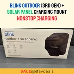 Blink Outdoor 3RD Gen Solar Panel Charging Mount Wireless Security Camera, New. Price: $69.99.