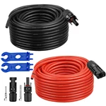 Xrds -rf Solar Extension Cable 10AWG 100FT Red Black Panel Wire New. Price: $196.32.