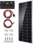 Solar Panel Kit 100 Watt 12 Volt Monocrystalline Off Grid System For Homes Rv Bo New. Price: $187.97.