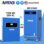 16KWH 48V 314AH LIFEPO4 Lithium Battery 51.2V + 11KW Hybrid Solar Inverter Wifi New. Price: $2590.77.
