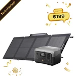 Ecoflow Solar Generator River 256WH+110W Panel Certified Refurbished. Price: $284.29.
