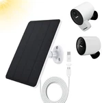 Solar Panel Compatible With Simplisafe Outdoor Camera Series 2 Wireless, 4W 5V New. Price: $24.76.