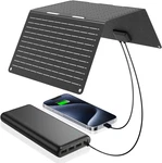 Ecosonique 30W Solar Panel Charger Portable Foldable, Usb-c & Usb-a Charging, Et New. Price: $60.91.