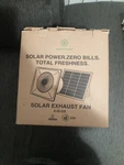 Shenvitaso Solar Exhaust Fan 25W New. Price: $79.00.