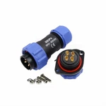 SP21 4 Pin Connector Waterproof Aviation Circular 30A Cable Plug Panel Screw-... New. Price: $45.10.