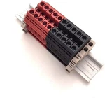 Dinkle DK6N Red Black 10 Gang Box Connector Rail Terminal Blocks, 8 20 Awg New. Price: $50.99.