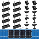 Solar Panel Mounting Brackets, Included 10 X 4.72 Rails + End Clamps 6 Ce New. Price: $59.30.