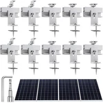 Solar Panel Mounting Suggested Thickness 1.38"-1.4", Silver New. Price: $77.99.