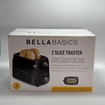 Toaster New Box, Bella Basics 2 Slot Shade Settings Black 750 Watt. Price: $13.84.